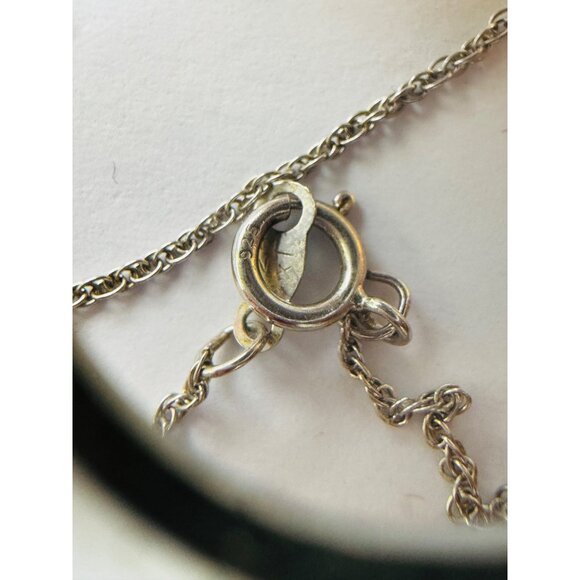 Sterling Silver 925 Turquoise Dragonfly Pendant Necklace 18" Spring Ring 7.68g - Picture 5 of 10